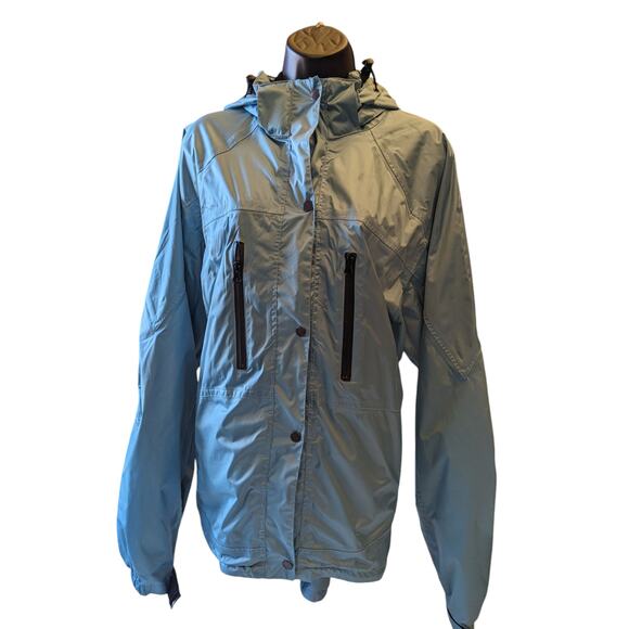 Mossi Racing Jacket Women XXL Hooded Winter Snow Parka Drawstring Windbreaker - Picture 8 of 16